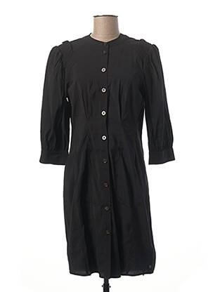 Robe mi-longue manches 3/4 manches 3/4 noir SCOTCH & SODA femme
