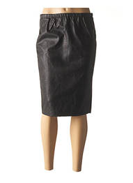 Jupe mi-longue coupe droite noir SCHOOL RAG femme