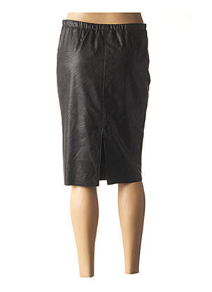 Jupe mi-longue coupe droite noir SCHOOL RAG femme