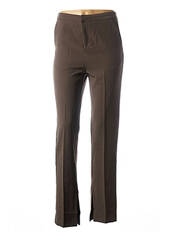 Pantalon droit marron GRACE & MILA pour femme seconde vue