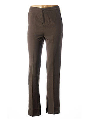 Pantalon droit marron GRACE & MILA pour femme