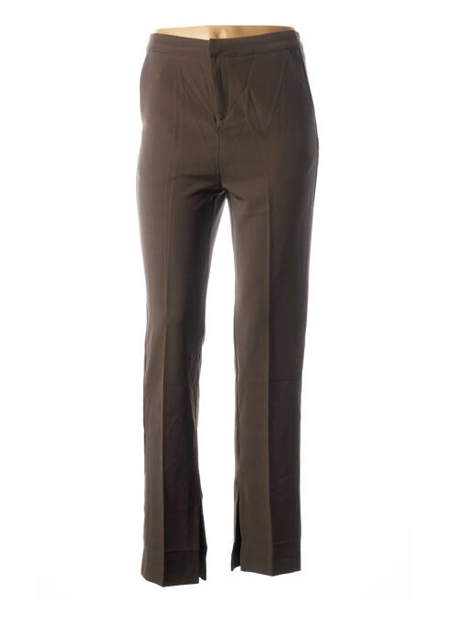 Pantalon droit marron GRACE & MILA pour femme