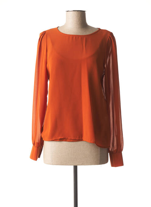 Blouse orange ONLY pour femme