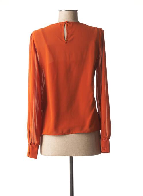 Blouse orange ONLY pour femme