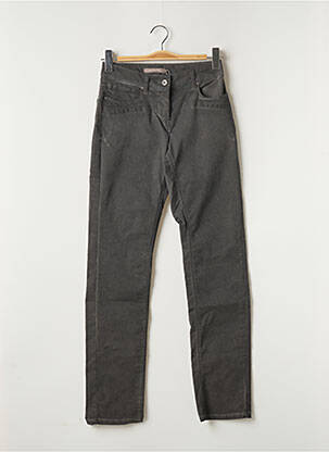 Pantalon slim broderie rivets taille normale gris SANDWICH femme