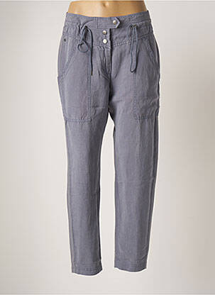 Pantalon droit bleu SANDWICH pour femme