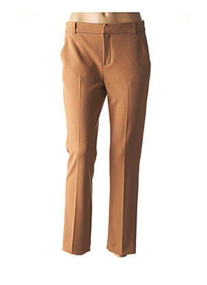 Pantalon droit beige SIGNE NATURE pour femme