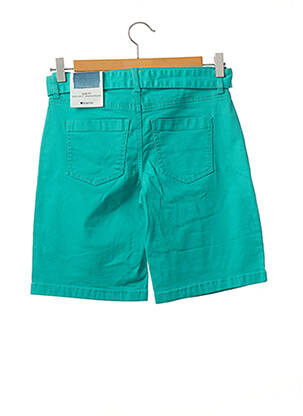 Short fermeture zippée sous rabat boutonné taille haute vert STREET ONE femme