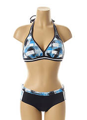 Maillot de bain 2 pièces bleu OLYMPIA pour femme seconde vue