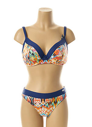 Maillot de bain 2 pièces bleu SUN PLAYA femme