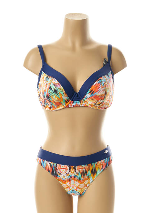 Maillot de bain 2 pièces bleu SUN PLAYA pour femme