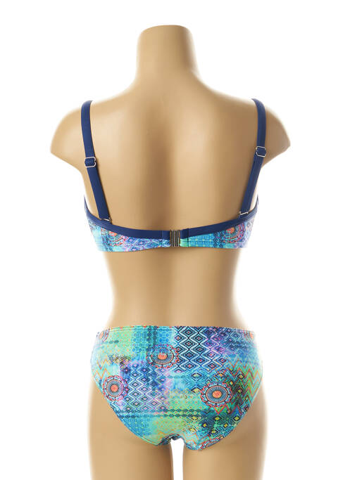 Maillot de bain 2 pièces bleu SUN PLAYA pour femme