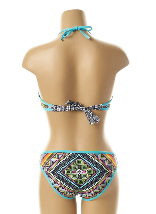 Maillot de bain 2 pièces bleu LES P'TITES BOMBES pour femme