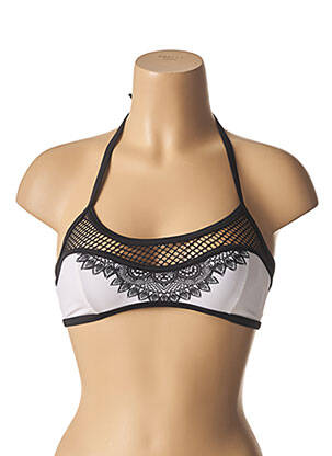 Haut de maillot de bain stretch haut bandeau blanc OLYMPIA femme
