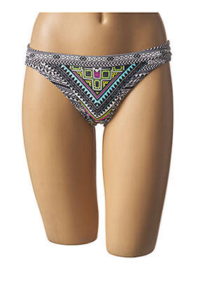 Bas de maillot de bain imprimé fantaisie culotte noir LPB femme