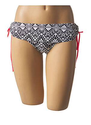 Bas de maillot de bain imprimé fantaisie culotte blanc LPB femme