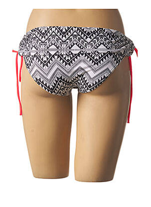 Bas de maillot de bain imprimé fantaisie culotte blanc LPB femme