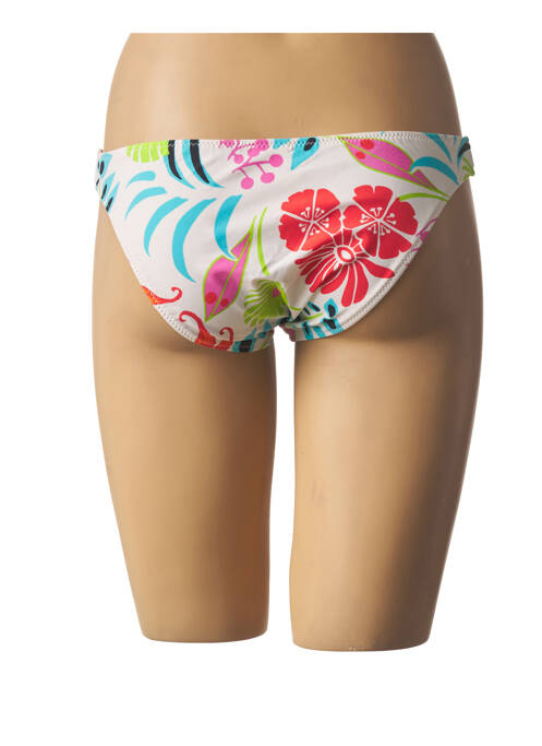 Bas de maillot de bain imprimé fantaisie culotte blanc BEACH SECRET femme