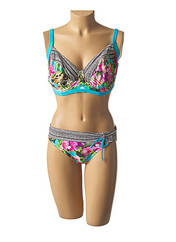 Maillot de bain 2 pièces bleu SUN PLAYA pour femme seconde vue