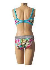 Maillot de bain 2 pièces bleu SUN PLAYA pour femme seconde vue