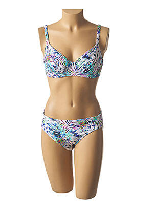 Maillot de bain 2 pièces stretch blanc FANTASIE femme