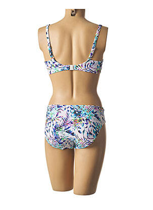 Maillot de bain 2 pièces stretch blanc FANTASIE femme