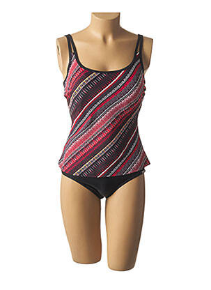 Tankini broderie rivets rouge SUNMARIN femme