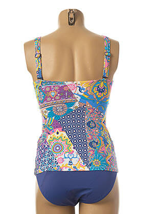 Tankini imprimé fantaisie bleu OLYMPIA femme