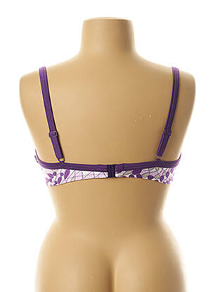 Haut de maillot de bain stretch haut soutien-gorge moulé violet ROSA FAIA femme