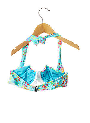 Haut de maillot de bain stretch bleu HAUTE PRESSION femme