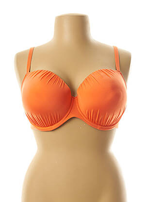 Haut de maillot de bain orange PANACHE pour femme