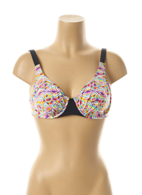 Haut de maillot de bain stretch blanc HAUTE PRESSION femme