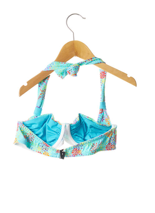 Haut de maillot de bain stretch bleu HAUTE PRESSION femme