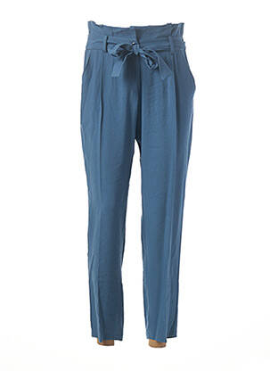 Pantalon slim bleu RUE DES ABBESSES pour femme