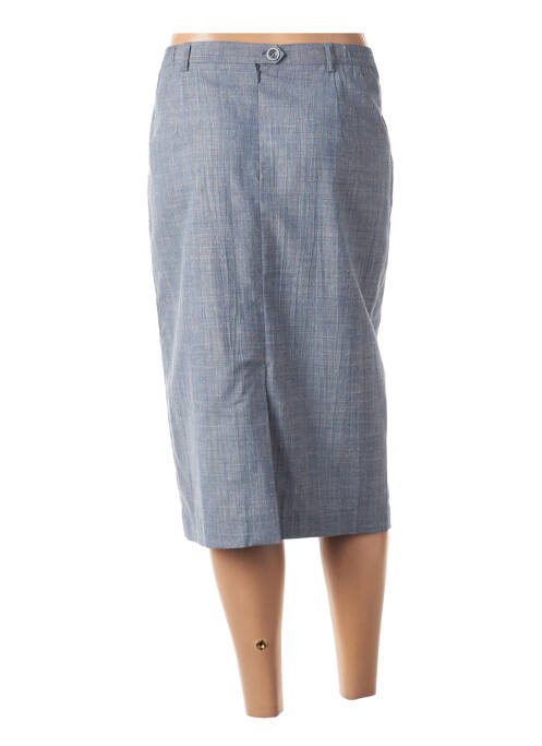 Jupe mi-longue bleu LORENZO FERRERI pour femme