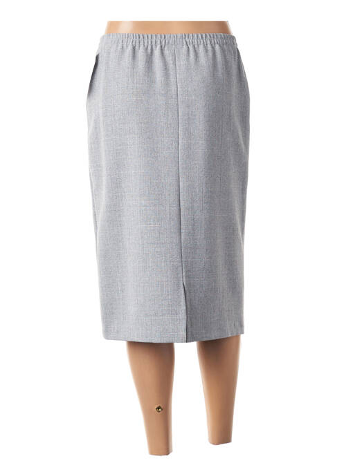 Jupe mi-longue gris GUY DUBOUIS pour femme