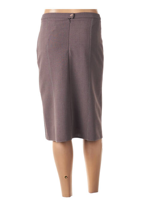 Jupe mi-longue violet GUY DUBOUIS pour femme