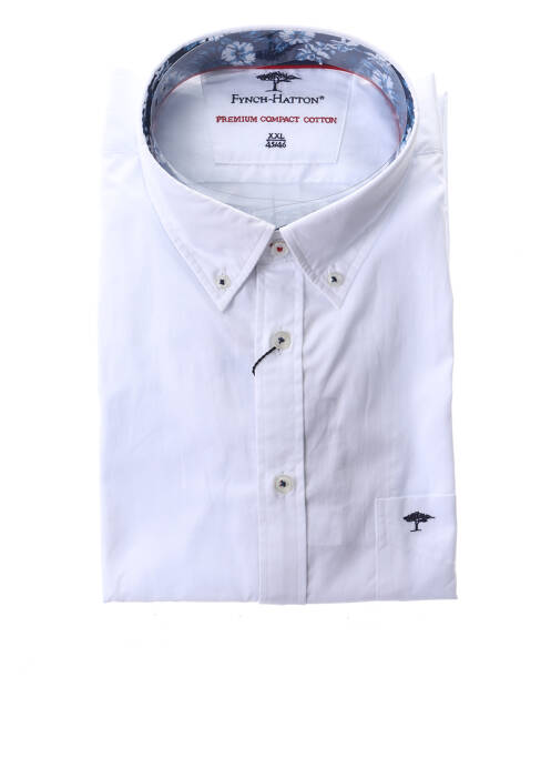 Chemise manches courtes blanc FYNCH-HATTON pour homme