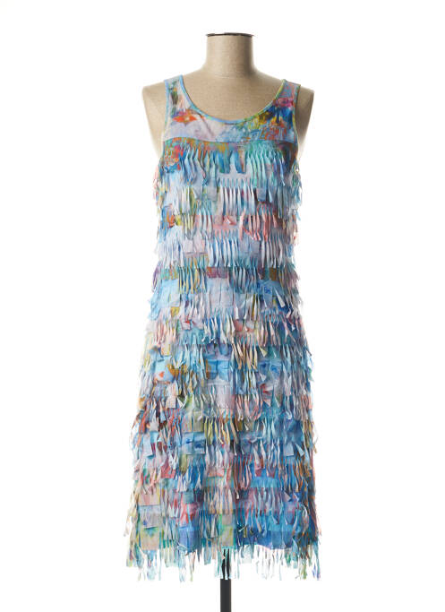 Robe mi-longue bleu AVENTURES DES TOILES pour femme