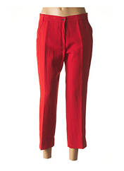 Pantalon 7/8 rouge CHRISTINE LAURE pour femme seconde vue