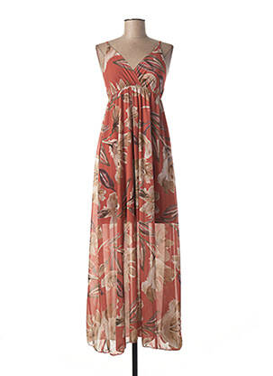 Robe longue marron DONA LISA pour femme