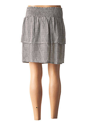 Jupe courte coupe droite gris MINIMUM femme
