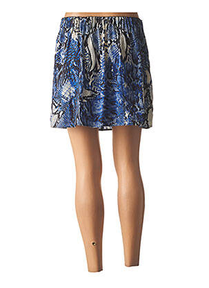 Jupe courte coupe droite bleu SCHOOL RAG femme