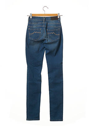 Jeans coupe slim broderie rivets taille normale bleu KANOPE femme