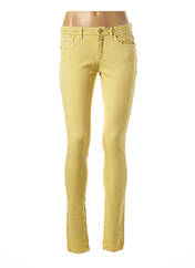 Jeans skinny jaune CKS pour femme seconde vue