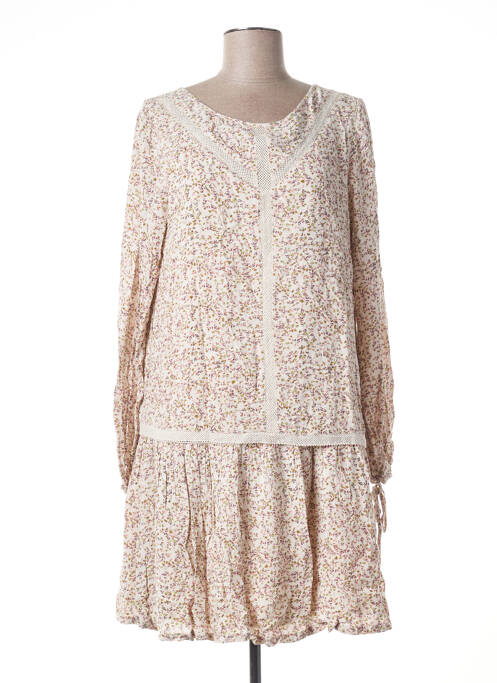 Robe courte beige VERO MODA pour femme