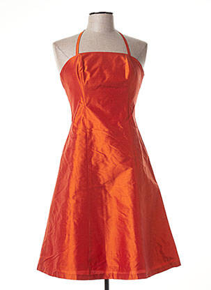 Robe courte orange CLAIRMODEL pour femme