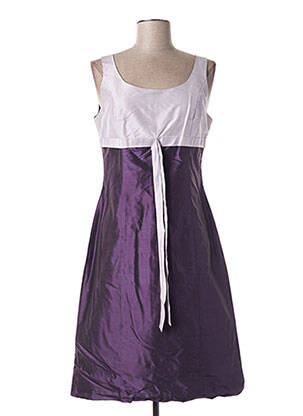 Robe mi-longue violet CLAIRMODEL pour femme