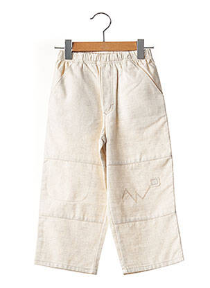 Pantalon droit beige TAPIOCA pour garçon