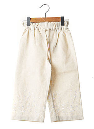 Pantalon large beige BFD CREATION pour fille
